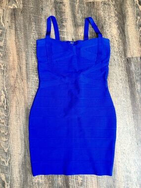 Royal Blue Bodycon Bandage Dress - Women